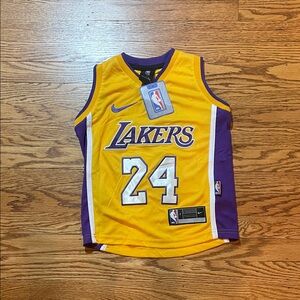 NBA Lakers Kobe Bryant Youth Jersey in Yellow and Purple